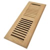 Homewell Red Oak Wood Floor Register, Drop in Vent with