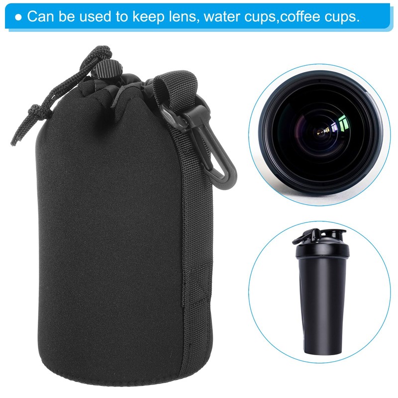 PATIKIL Camera Lens Bag, 3 Pcs 3.7" ID x 7.1"