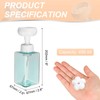uxcell 2PCS Flower Empty Foam Pump Bottle, 450ml Travel Foam