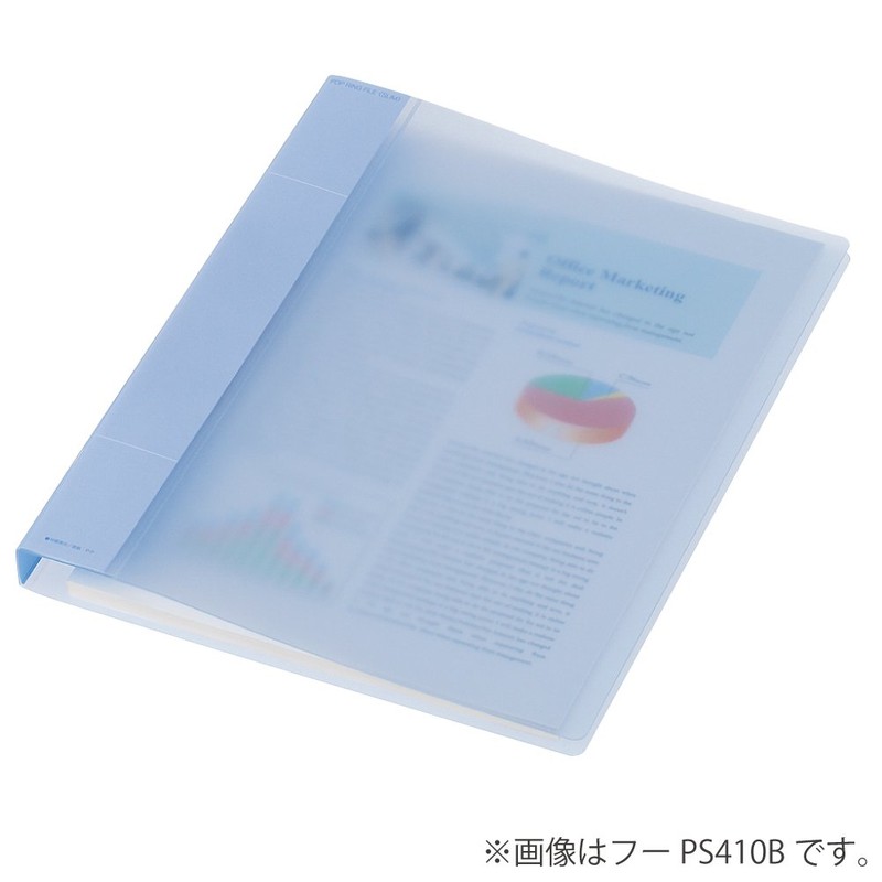 コクヨ ファイル ポップリングファイル スリム PPシート表紙 A4 100枚収容 透明 フ-PS410T