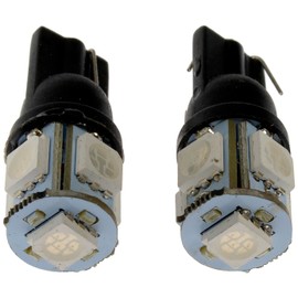 Dorman 194G-SMD 194 Green 5050SMD 5LED Bulb Compatible with Select Models, 2 Pack