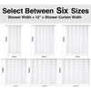 Kikiry Green Black Shower Curtain 60''W x 72''L Abstract White