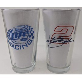 Miller Lite Racing #2 Kurt Busch Pint Glass Set