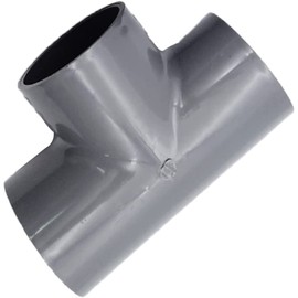 MACHSWON U-PVC Fitting 3 Way Furniture Grade Pipe Elbow Connector DN50 25x63mm T-Shaped Connector Tee Pipe Fitting Connector For Furniture,Shelves,Pool Products