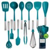Larder & Vine 12-Piece Silicone Kitchen Cooking Utensils Set with