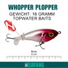 ELBFANG Topwater Artificial Bait Set, Popper, Stickbaits, Surface Bait, Whopper
