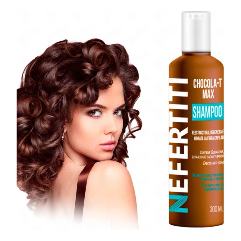 Estuche Nefertiti Shampoo, Crema Y Mascarilla Chocola-t Max