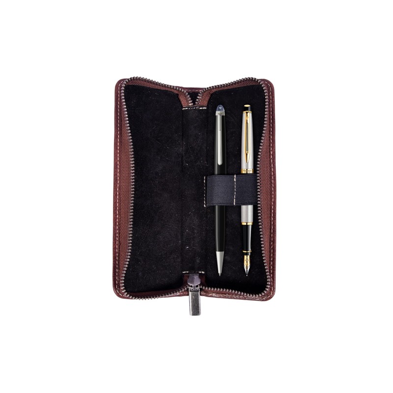 Alpenleder Pencil Case – Model: ZWOA (Handmade) – Sustainable Organic