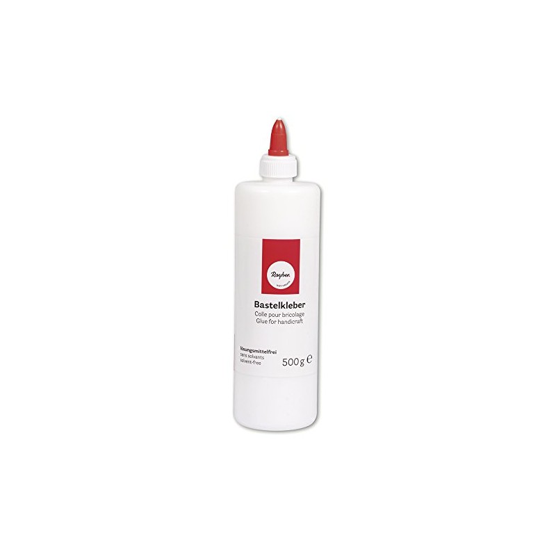 Rayher Colla p.bricolage, bianca, 'flacone 500g, c.chiusura-dosaggio, 3340900