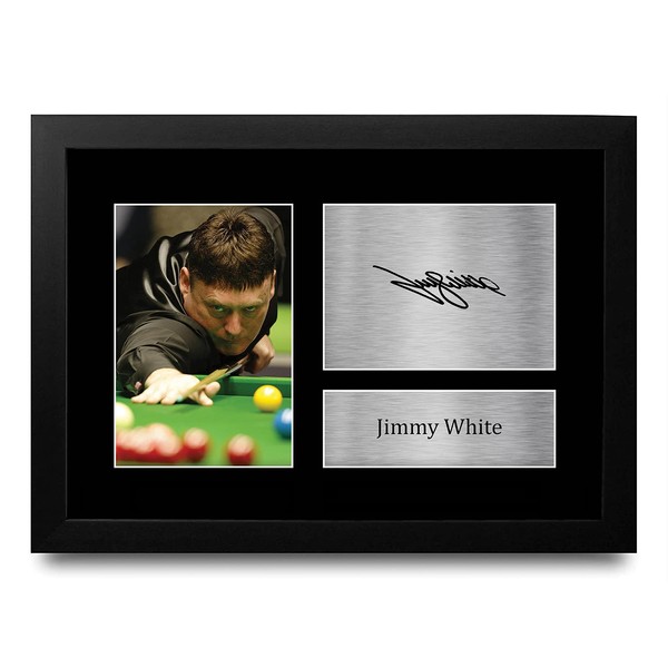 HWC Trading FR A4 Jimmy White Snooker Gifts Printed Signed