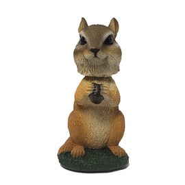 Animal Den Chipmunk Bobblehead Figure Statue Gift for Car Dashboard