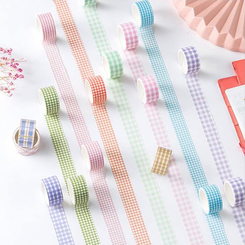 MinniLove Masking Tape, Washi Paper, 16 Types, Sticker Tape, Cute,
