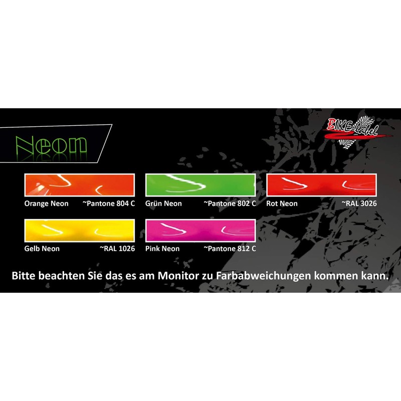 BIKE-label Sticker 3D Evil Eyes Car Motorcycle Helmet Neon Orange