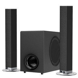 MZEIBO Sound Bar with Subwoofer, 120W Soundbar for Smart TV Bluetooth 5.0 Home Theater, Deep Bass Audio System with BT/ARC/Optical/AUX Connection for TV PC (31 Inch)