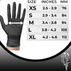 Black Latex Gloves, Pack of 100, Medical Grade Extra Small