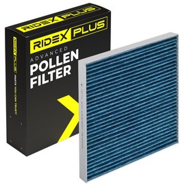RIDEX Plus Cabin Air Filter 424I0743P Pollen Filter Activated Carbon with Silver and Height: 30 Width: 204 Length: 240