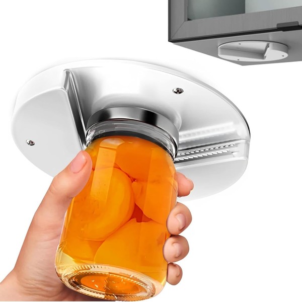 Upgraded Jar Opener, Under Cabinet Jar Opener Tool, Bottle Opener