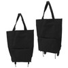 Portable Folding Shopping Cart with Wheels - Multi-Functional Storage Bag,