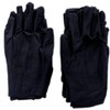 ikeem Cotton Gloves, 100% Pure Cotton, Black/White, Breathable, 6 Pairs