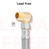 Roastove Universal Dishwasher Installation Kit,4 Ft Stainless Steel Dishwasher Hose,Burst