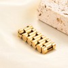 MYNENEY 10mm Men's Stainless Steel Solid Link Chain Rings Silver/Gold