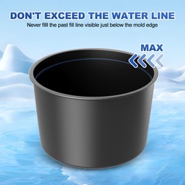 Ice Mold Accessory for KitchenAid Shave Ice Attachment, Reusable Plastic Ice Molds with Lids for Kitchenaid Ice Shaver Attachment - 8PCS