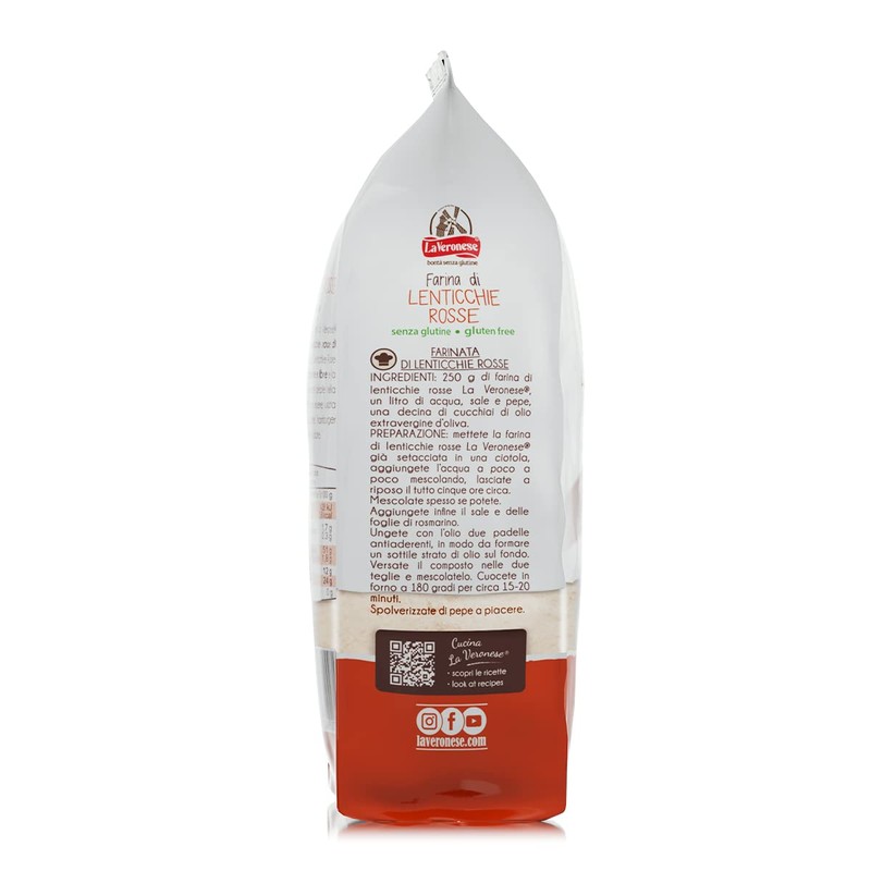La Veronese | Farina di Lenticchie Rosse, Ideale per Vellutate