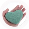 Esponja Facial de Corazón para Limpieza Profunda Exfoliante, 3 Piezas
