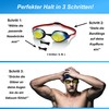ARiety Professional Swimming Goggles with Swimming Cap in Triathlon Set
