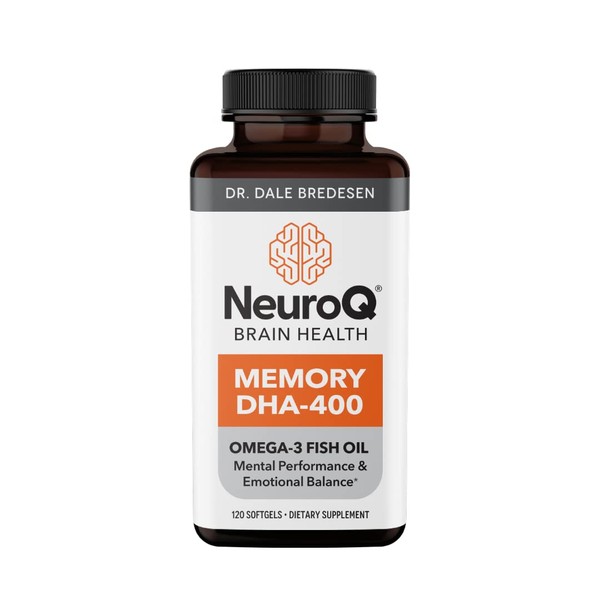 Life Seasons NeuroQ Memory DHA-400 - Omega-3 Fish Oil Supplement - DHA Supplements for Brain Health & Balance - Support Memory & Focus - 2400 mg per 4 Softgels - 120 Softgels - 30 Day Supply