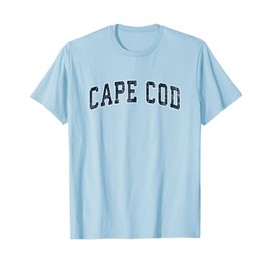 Cape Cod Massachusetts MA Vintage Sports Design Navy Design T-Shirt