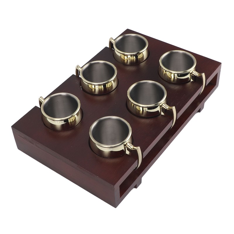 6Pcs Mule Mug Holder Set Sturdy Hammered Cocktail Drink Beer