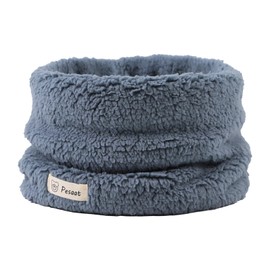 PEECABE Kids Scarf Winter Fleece Toddler Scarf Baby Boy Girl Fuzzy Soft Cold Weather Pullover Neck Warmer Gaiter 1-7T (Blue)