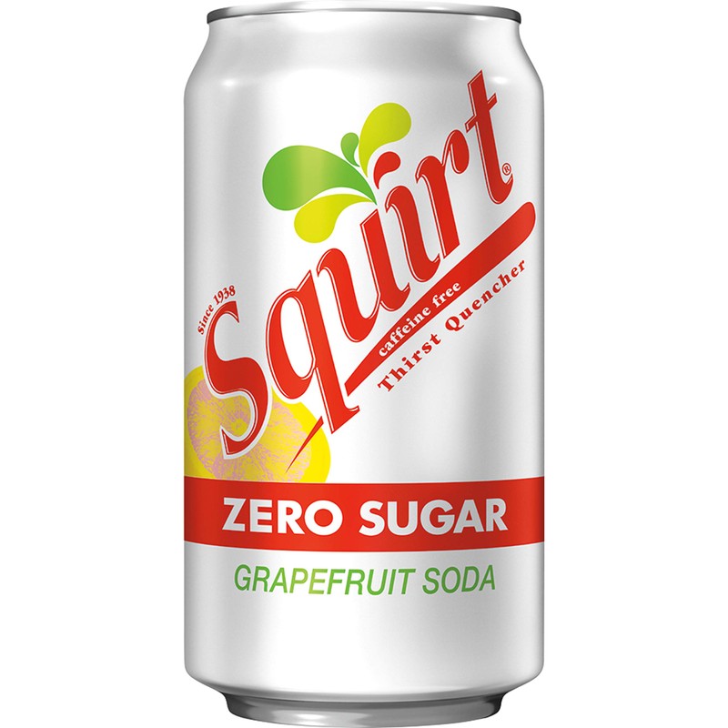 Squirt Zero Sugar Grapefruit Soda, 12 fl oz cans, 12