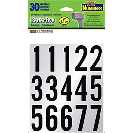 Hy-Ko Packaged Numbers & Letters, DIY Address Number Stickers for Deliveries and Navigation, Self-Adhesive House Decals for Siding, Door, Mailboxes