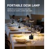 PUSU Portable Table Lamp Battery Powered LED Lamp Cordless Table