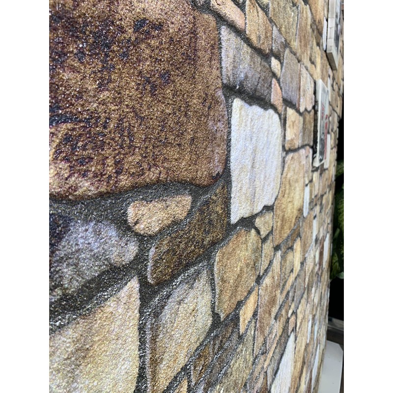 Dundee Deco 3D Wall Panels - Cladding Brown Off-White Stone