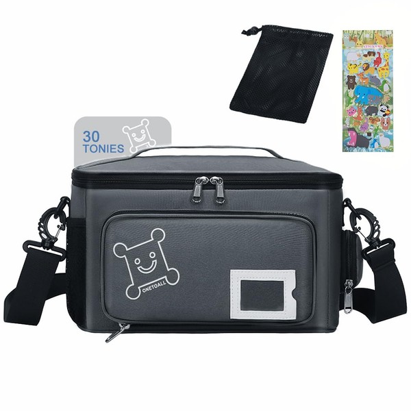 ONETOALL Carry Bag for Toniebox, Starter Set and Accessories, Storage Case with Handle for Tonies Figures