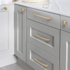 Myxekllo 4 Pack Gold Cabinet Drawer Pulls, Brushed Brass Pulls
