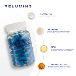 Relumins Oral Acne Treatment – Dual Capsule Formula for Clear Skin - Dual Capsule