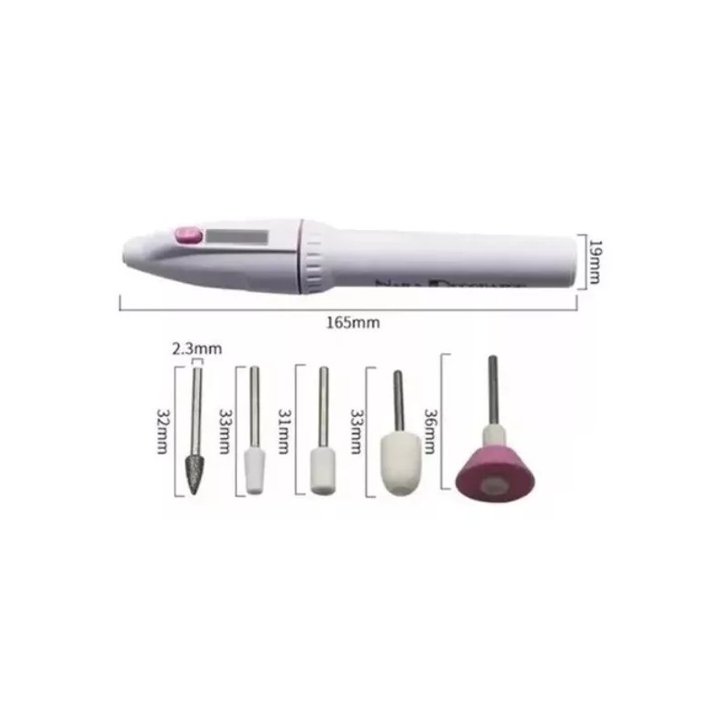 Molin Dollins Kit Esmeril Pulidor De Uñas Eléctrico