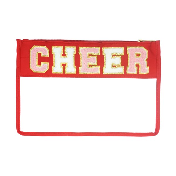 Cheer Makeup Bag with Chenille Lettering - Perfect Cosmetic &