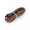 Textile Cable with Switch 2m - Brown