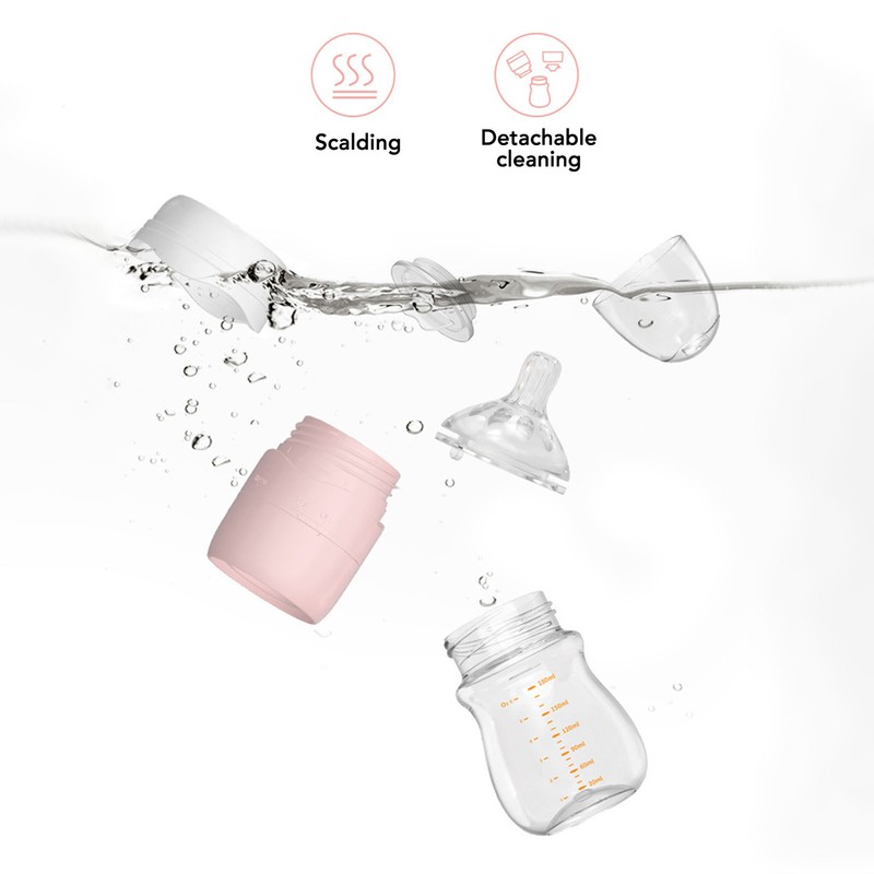 Quick Flush Baby Bottle Detachable Portable Press Rotate Quick Flush
