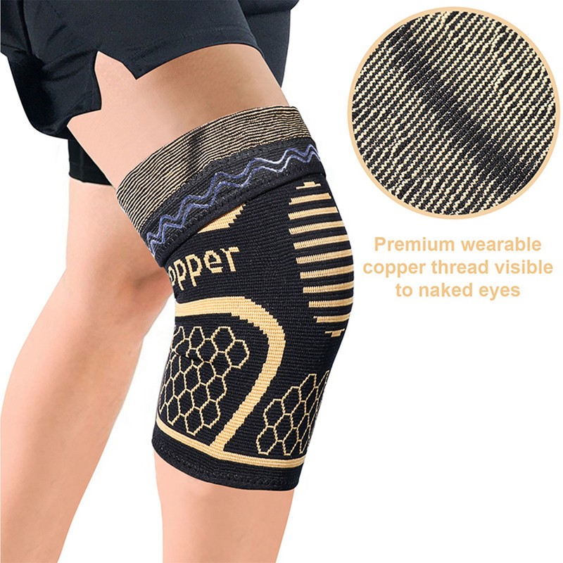 1 Pair Knee Sleeve Breathable Skin Friendly Nylon Knee Brace