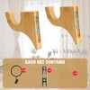 2 Pack Wooden Curtain Rod Brackets Multipurpose Curtain Rod Holders