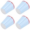4Pcs/Set Imitation Porcelain Water Cup Originality Beverage Mug for Home