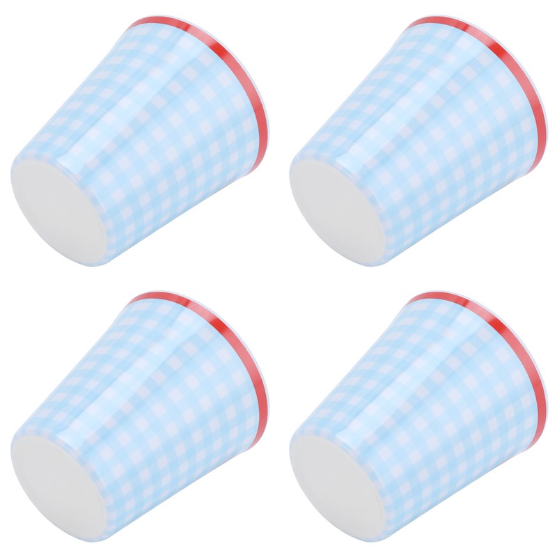 4Pcs/Set Imitation Porcelain Water Cup Originality Beverage Mug for Home