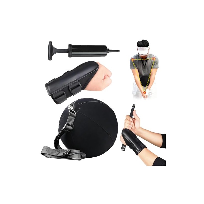 Golf Training Aid Set with Swing Smart Ball and Wrist