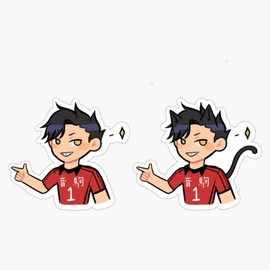 Leyland Designs Cat Kuroo Sticker Outdoor Rated Vinyl Sticker Decal for Windows, Bumpers, Laptops or Crafts 5"